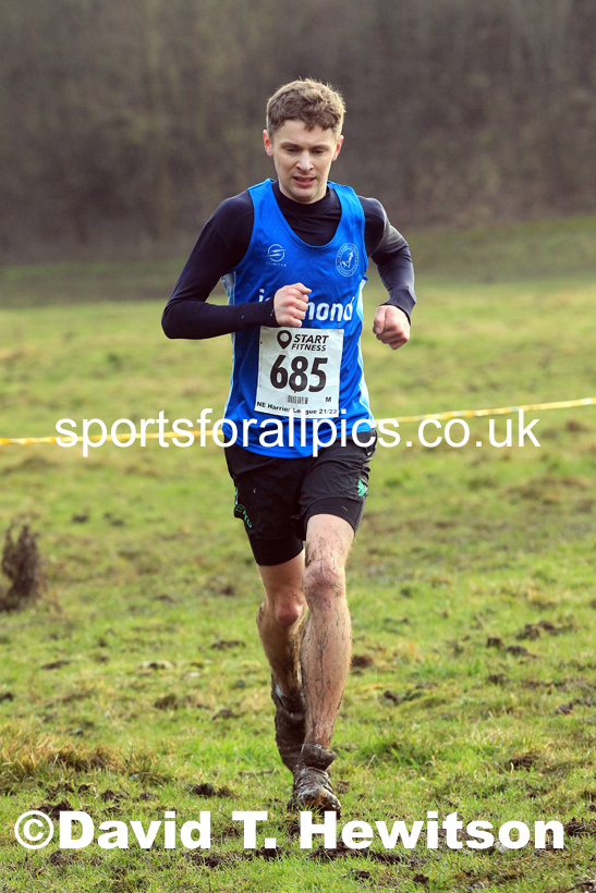 Senior mens 2022 North Eastern Harrier League, Thornley Farm, Peterlee, County Durham. Photo: David T. Hewitson/Sports for All Pics